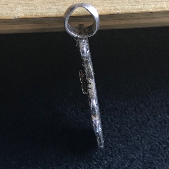 Intricate Ethiopian Silver Cross Pendant - Picture 4 of 4